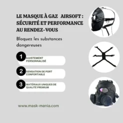 Masque à Gaz Airsoft -Mask Mania masque a gaz airsoft mask mania 42994757370123