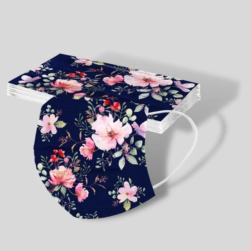 Masque Chirurgical Fleurs 1 Masque Chirurgical Fleurs