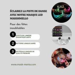 Masque Cyberpunk Led -Mask Mania masque cyberpunk led mask mania 42928427598091