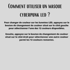 Masque Cyberpunk Led -Mask Mania masque cyberpunk led mask mania 42928428679435
