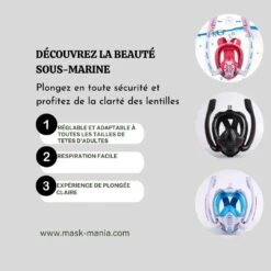 Masque De Plongée Professionnel -Mask Mania masque de plongee professionnel mask mania 43047667204363