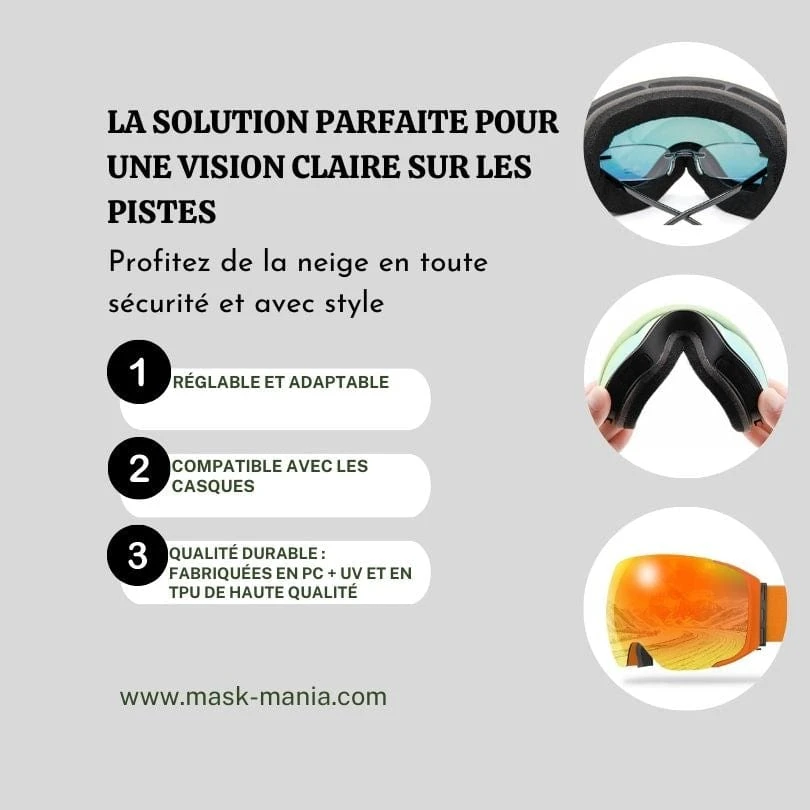 Masque De Ski Orange 2 Masque De Ski Orange – Image 2