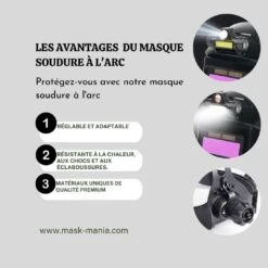 Masque De Soudure à L'Arc -Mask Mania masque de soudure a l arc mask mania noir 43006843388171