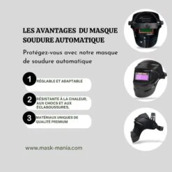 Masque De Soudure Automatique -Mask Mania masque de soudure automatique mask mania noir 43004506800395