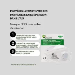 Masque Ffp3 Avec Valve -Mask Mania masque ffp3 avec valve mask mania boutique officiel 42974529683723